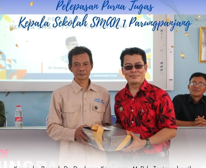 Pelepasan Purna Tugas Bapak DNK di SMA Negeri 1 Parungpanjang Berlangsung Khidmat dan Penuh Haru